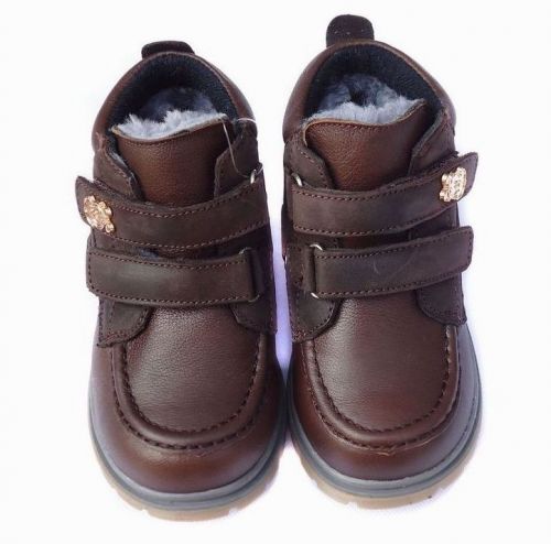 Chaussures enfants en cuir ronde pour hiver - Ref 1004623