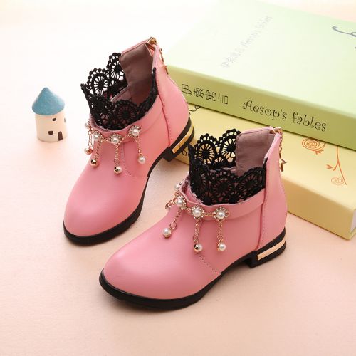 Chaussures enfants en PU pointu pour printemps - semelle caoutchouc Ref 1004649