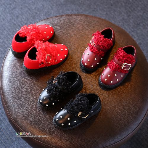 Chaussures enfants en PU ronde pour hiver - semelle plastique Ref 1004679