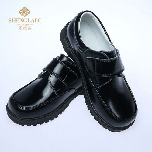 Chaussures enfants en cuir tête carrée pour printemps - semelle caoutchouc Ref 1004720