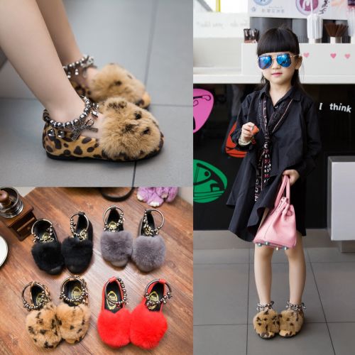 Chaussures enfants ronde coutures cuir pour printemps - Ref 1004892