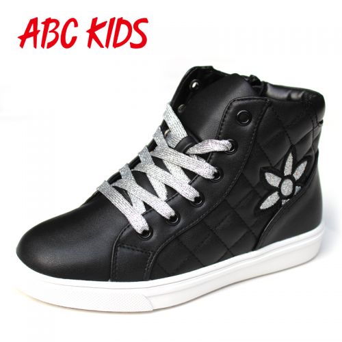 Chaussures enfants en cuir synthétique ABCKIDS ronde pour hiver - semelle fond composite Ref 1004996