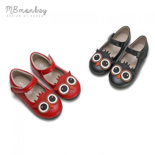 Chaussures enfants en cuir MB&AMPMONKEY ronde pour printemps - semelle caoutchouc Ref 1005014