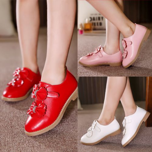 Chaussures enfants en PU PAABACAT ronde coutures cuir pour printemps - semelle TPR Ref 1005100