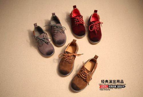 Chaussures enfants en de vache, Nubuck, - Ref 1005180