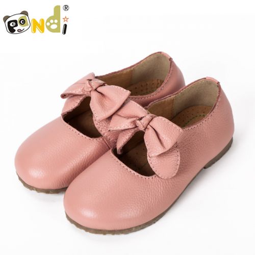 Chaussures enfants en cuir ronde pour printemps - semelle caoutchouc Ref 1005268