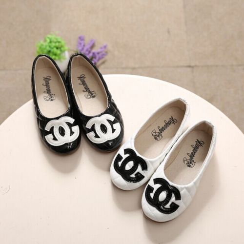 Chaussures enfants ronde coutures cuir pour printemps - semelle caoutchouc Ref 1005302