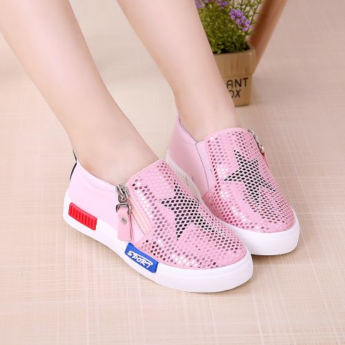Chaussures enfants en PU LICKRAT ronde pour printemps - semelle caoutchouc Ref 1005315