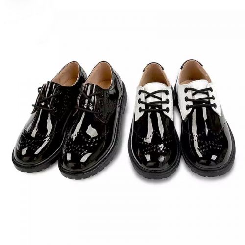 Chaussures enfants en PU S ronde coutures cuir pour Toute saison - semelle caoutchouc Ref 1005446