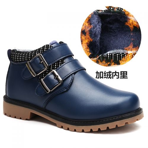 Chaussures enfants en cuir ronde pour hiver - semelle caoutchouc Wear Ref 1005790