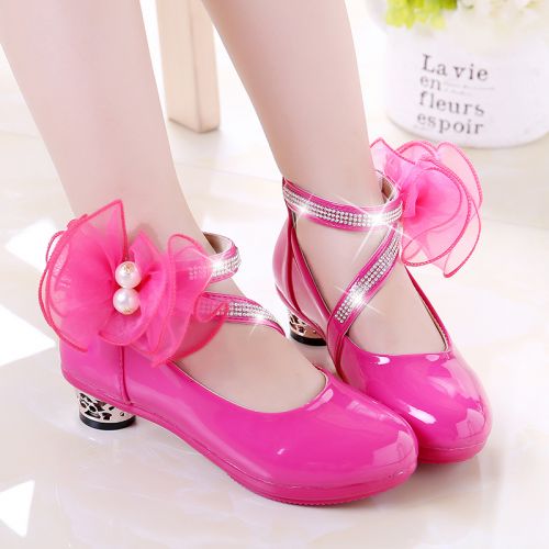 Chaussures enfants en PU ronde pour printemps - Ref 1005891