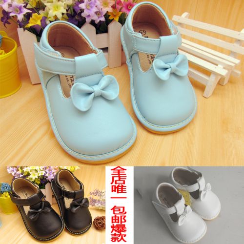 Chaussures enfants ronde coutures cuir pour printemps - Ref 1005953