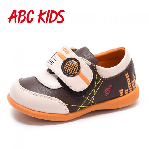 Chaussures enfants en PU ABCKIDS ronde pour printemps - semelle caoutchouc antidérapant Ref 1006006