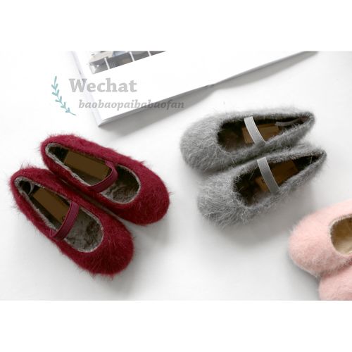 Chaussures enfants en ZZAM ronde pour hiver - semelle caoutchouc Ref 1006139