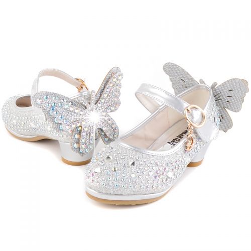 Chaussures enfants en PU pointu avec perles pour Toute saison - Ref 1006156