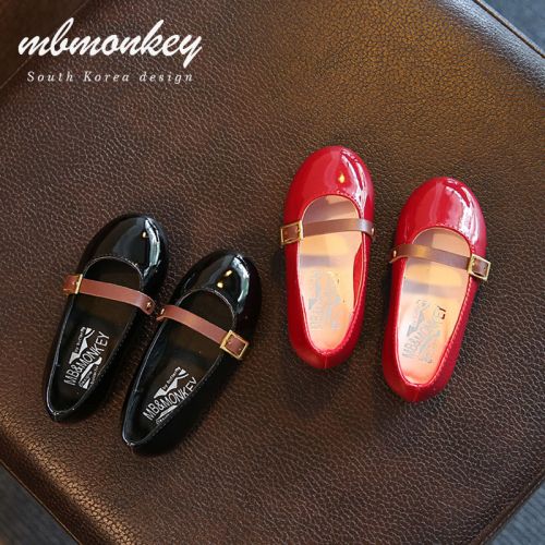 Chaussures enfants en PU MB&AMPMONKEY ronde métal pour printemps - semelle caoutchouc Ref 1006207