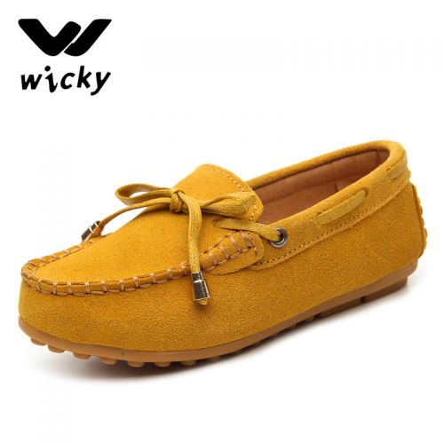 Chaussures enfants en cuir WICKY ronde pour printemps - semelle caoutchouc Wear Ref 1006310