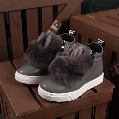 Chaussures enfants en PU ronde pour printemps - semelle caoutchouc Ref 1006329
