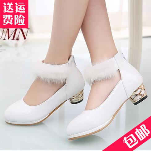 Chaussures enfants en PU ronde pour printemps - Ref 1006454