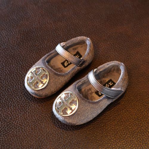 Chaussures enfants ronde coutures cuir pour hiver - Ref 1006477