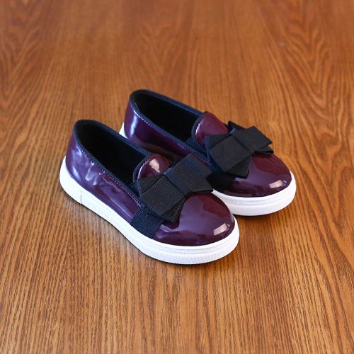 Chaussures enfants en PU ronde creux pour printemps - semelle caoutchouc antidérapant Ref 1006554