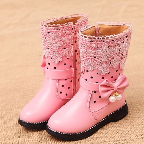Chaussures enfants en similicuir pour hiver - semelle caoutchouc Ref 1006593