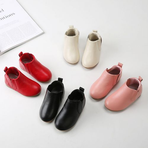 Chaussures enfants en cuir ronde pour printemps - Ref 1006702