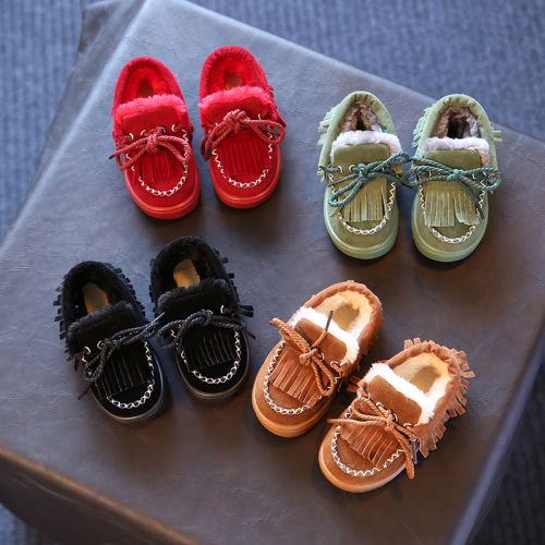 Chaussures enfants ronde pour hiver - semelle caoutchouc Ref 1006795