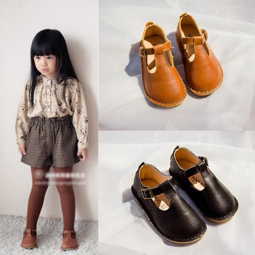 Chaussures enfants en cuir ronde pour printemps - Ref 1006808