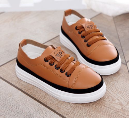 Chaussures enfants en PU ronde pour printemps - semelle caoutchouc Ref 1006908