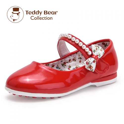 Chaussures enfants en PU ronde coutures cuir pour printemps - semelle TPR Ref 1006944