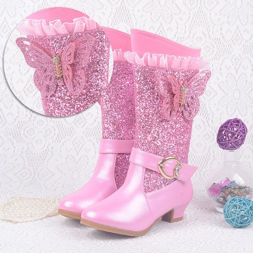 Chaussures enfants en similicuir ronde coutures cuir pour hiver - semelle TPR Ref 1007043