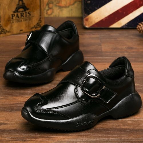 Chaussures enfants en PU ronde coutures cuir pour printemps - semelle caoutchouc naturel Ref 1007432