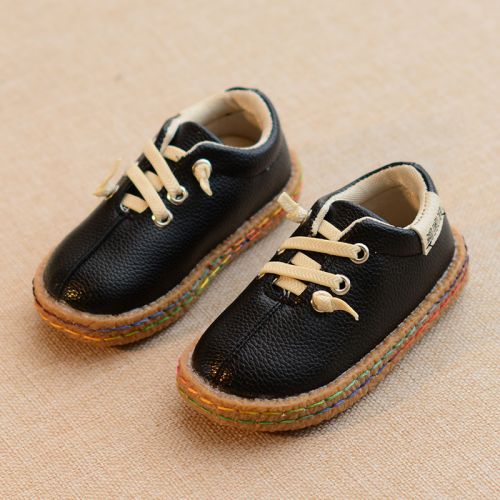Chaussures enfants en PU ronde pour printemps - Ref 1007521