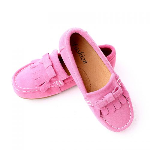 Chaussures enfants en de vache, Nubuck, ronde pour Toute saison - Ref 1007659