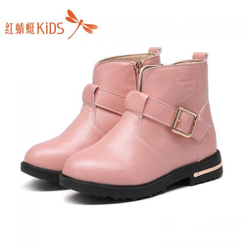 Chaussures enfants en cuir synthétique REDDRAGONFLY ronde pour printemps - semelle TPR Ref 1007704