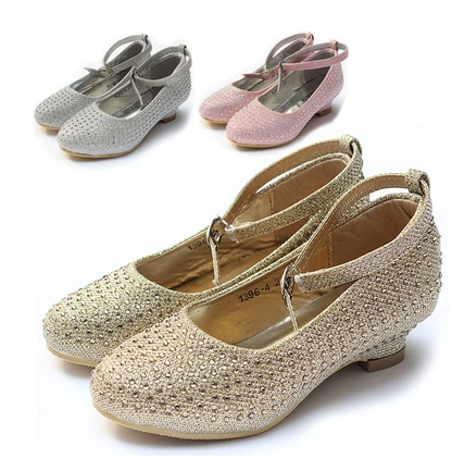 Chaussures enfants en PU MIBAO ronde paillette pour printemps - semelle caoutchouc Ref 1007772