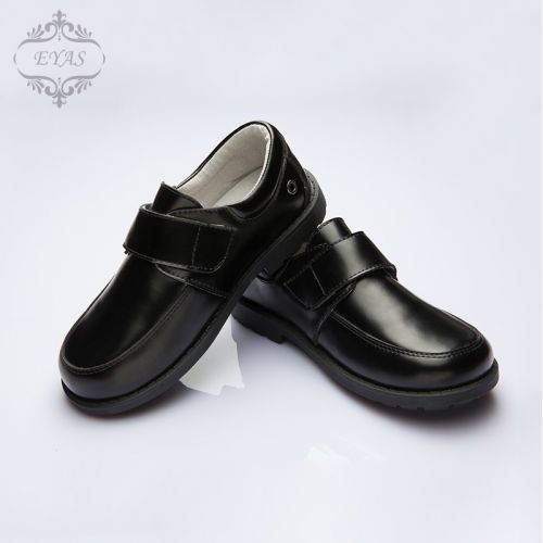 Chaussures enfants en cuir EYAS ronde coutures pour printemps - semelle caoutchouc Ref 1007811