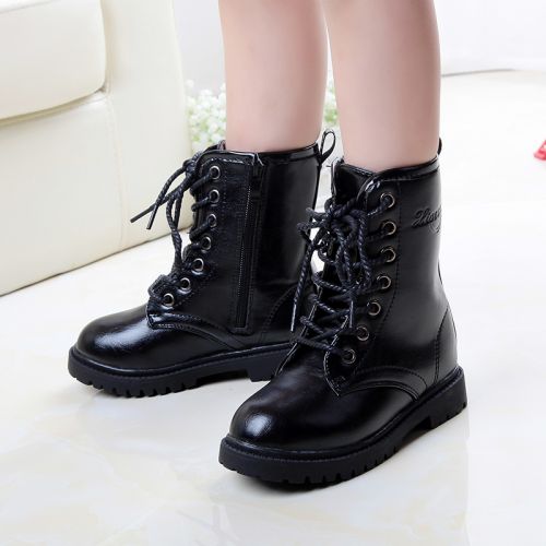 Chaussures enfants en PU ronde rivet pour hiver - semelle caoutchouc Ref 1007890