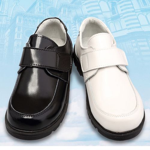 Chaussures enfants en peau de porc tête carrée coutures cuir pour Toute saison - semelle caoutchouc naturel Ref 1007955