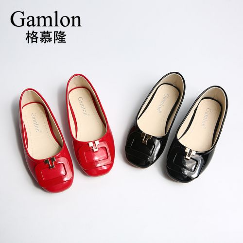 Chaussures enfants en PU GAMLON tête carrée pour printemps - semelle caoutchouc Ref 1007990