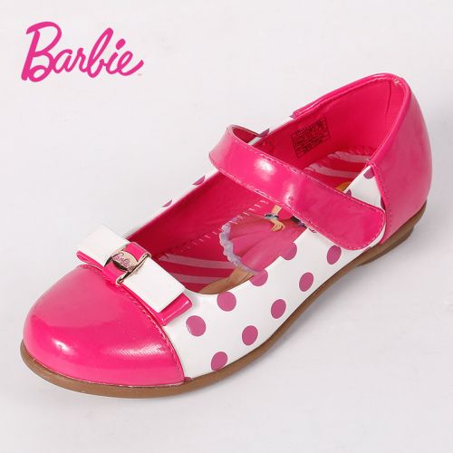 Chaussures enfants en PU BARBIE ronde pour printemps - semelle caoutchouc antidérapant Ref 1008007