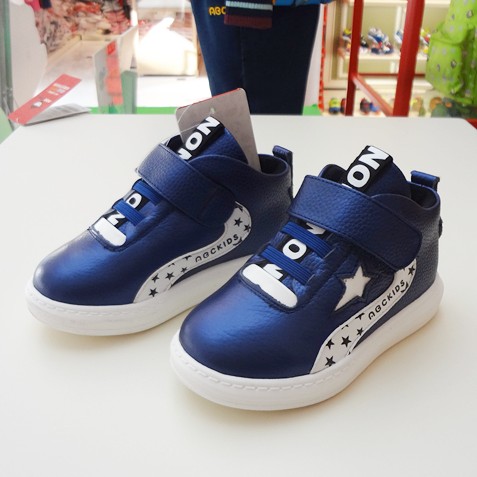 Chaussures enfants en cuir ABCKIDS ronde coutures pour hiver - semelle caoutchouc Wear Ref 1008017