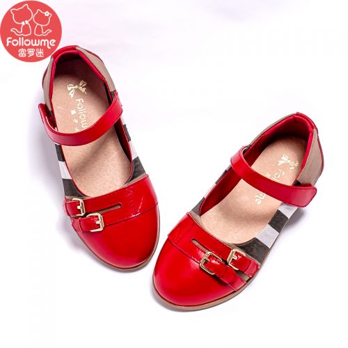 Chaussures enfants en cuir FOLLOW ME ronde métal pour printemps - Ref 1008121