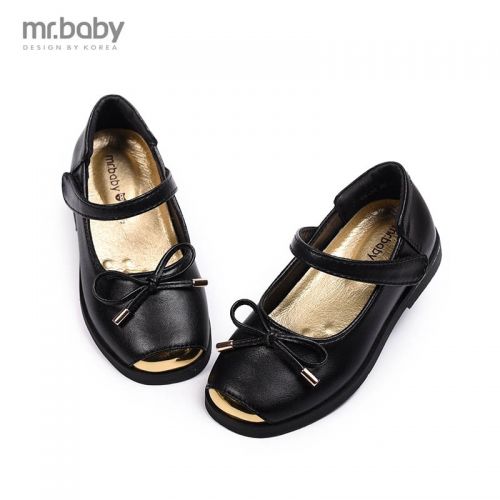 Chaussures enfants en similicuir MRBABY ronde métal pour printemps - semelle caoutchouc antidérapant Ref 1008344