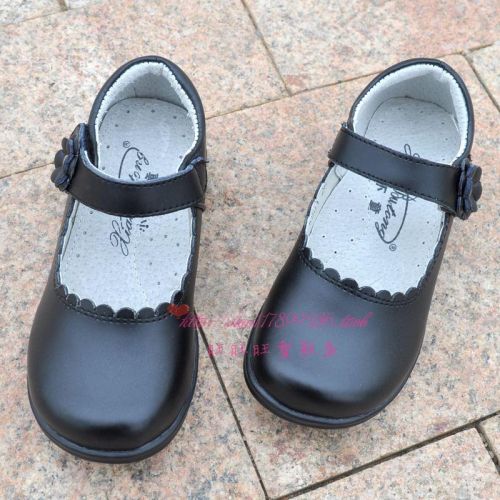 Chaussures enfants en peau de porc tête carrée pour printemps - semelle caoutchouc Ref 1008350