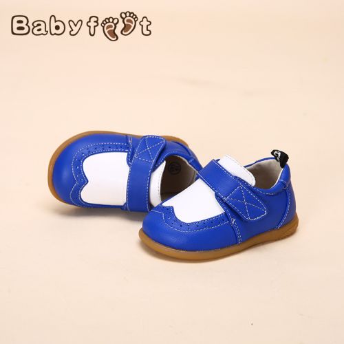 Chaussures enfants en peau de mouton BABYFEET ronde pour printemps - Ref 1008457