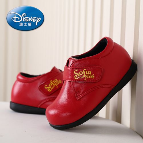 Chaussures enfants en peau de mouton DISNEY ronde pour hiver - semelle caoutchouc Wear Ref 1008637