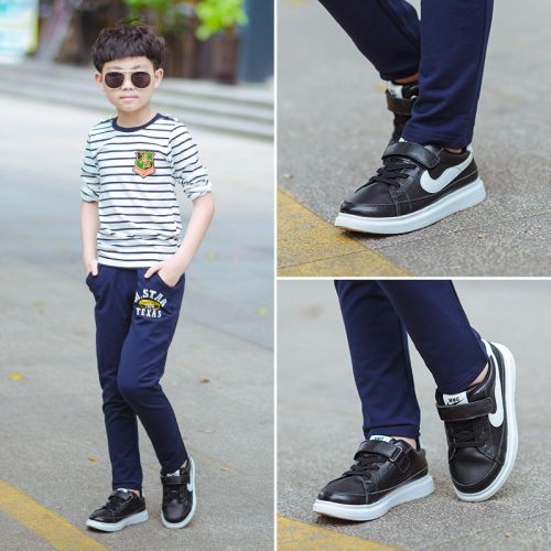 Chaussures enfants en cuir ronde Flanger pour printemps - semelle plastique Ref 1008652