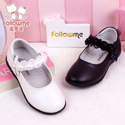 Chaussures enfants en cuir FOLLOW ME ronde pour printemps - semelle fond composite Ref 1008711